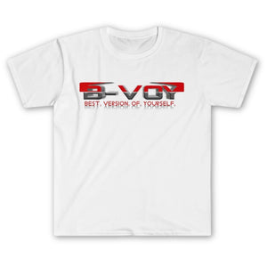 B-VOY Classic Premium Cotton T-Shirt Red Logo