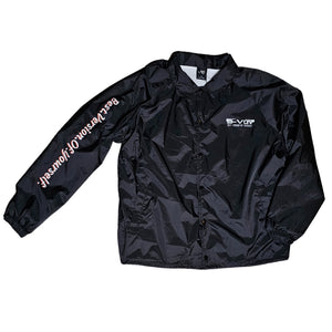 'Blessed' Version Of Yourself coach Jacket Black